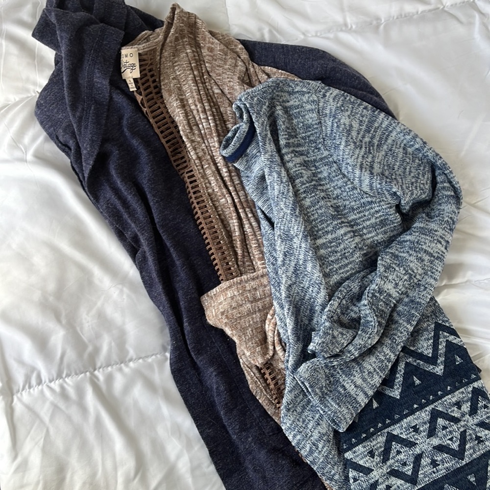 Bundle of 3 lightweight sweaters